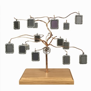 Customizable Family Photo Tree with 19 Photo Frame Charms