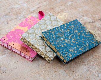 Bespoke Wedding Guest Book, Hand Bound Coptic Stitch Personalised and Customised Wedding Book, made to order in the colours of your choice