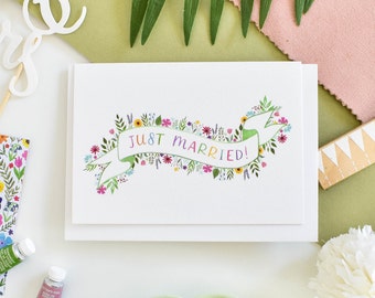 Just Married Card, Ref: #J1