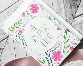 A Paper Hug Card, Send a Hug Through The Post, Ref: #A1
