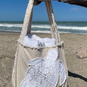 Quilted Blue Turtle Beach Bag main image 0