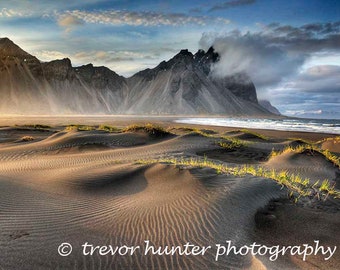 Stokknenes Vestrahorn image two  | Stokksnes Peninsula Iceland | Southeast Iceland | Iceland Landscape | Iceland Photo stokksnes print