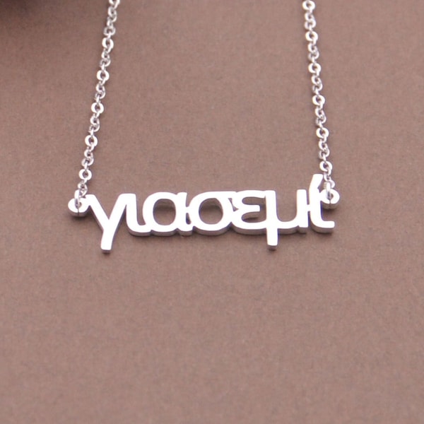 Greek Name Necklace-Greek necklace-Greek gift-Order any name-Greek Jewelry