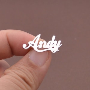 Personalized Silver Name Brooch-Name Pin-Gift For Best Friend