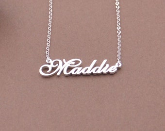 Personalized Name Necklace, Sterling Silver Jewelry,Gift For Her