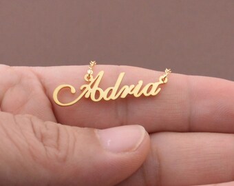 Custom Gold Name Necklace, Personalized Nameplate Jewelry,Wedding Gifts