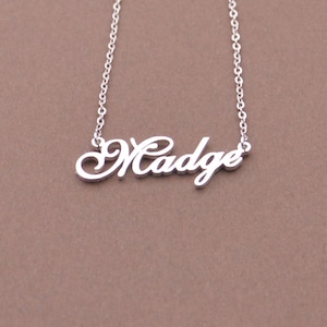 Name necklace-unique Nameplate Necklace-anniversary gifts for my wife-christmas gifts for teens image 1