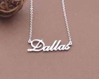 Dainty Name Necklace, Nameplated Jewelry, Personalized Name Necklace, Gold Name Necklace, Mother's Day Gift