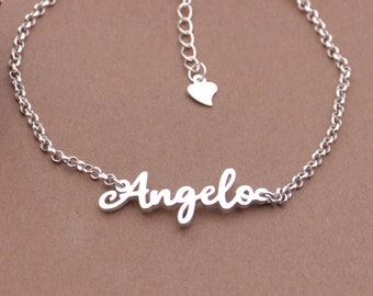 Personalized Name Bracelet, Christmas Jewelry, Bridesmaid Gift