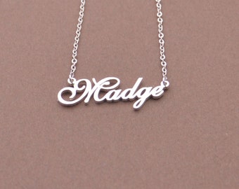 Customized Sterling Silver name necklace-nameplate necklace- jewelry gifts-customized Gifts for kids,Babies