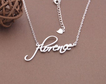 Personalized name Necklace,Words Necklace-Custom Made Any Words,name