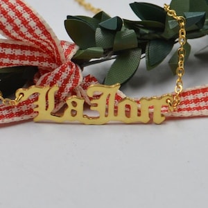 Old English Name Necklace-Christmas gift for Mom-custom name jewelry- personalized gift for girlfriend,Mother
