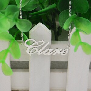 Name necklace-unique Name plate necklace-personalized Christmas gifts for Wife-Handmade Necklace