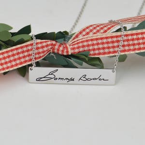 Echte Handschrift Schmuck-Memorial Signature Halskette-Geschenk für Schwester, Mama
