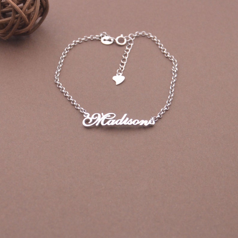 Personalized name bracelet-nameplate bracelet-women name jewelry-custom Christms gift,handmade jewelry image 2