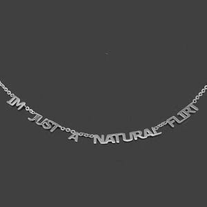 Custom Word Necklace, Personalized 925 Sterling Silver Name Necklace