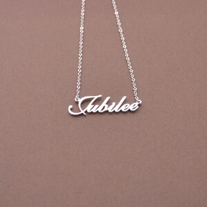 Name necklace-unique Nameplate Necklace-anniversary gifts for my wife-christmas gifts for teens image 4