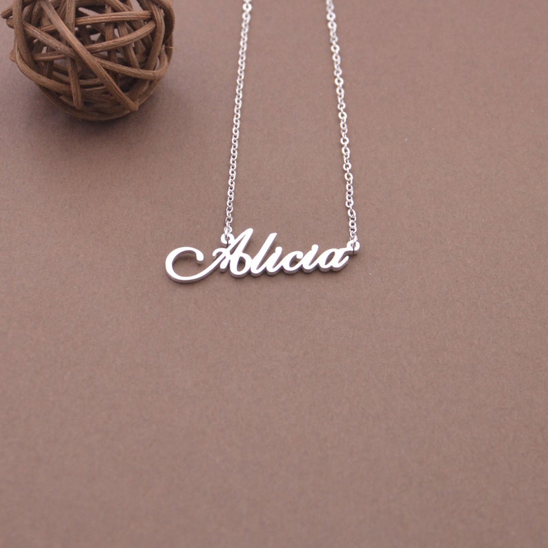 Custom Name necklace-name chain-Christmas gift for new friend,Teacher image 1