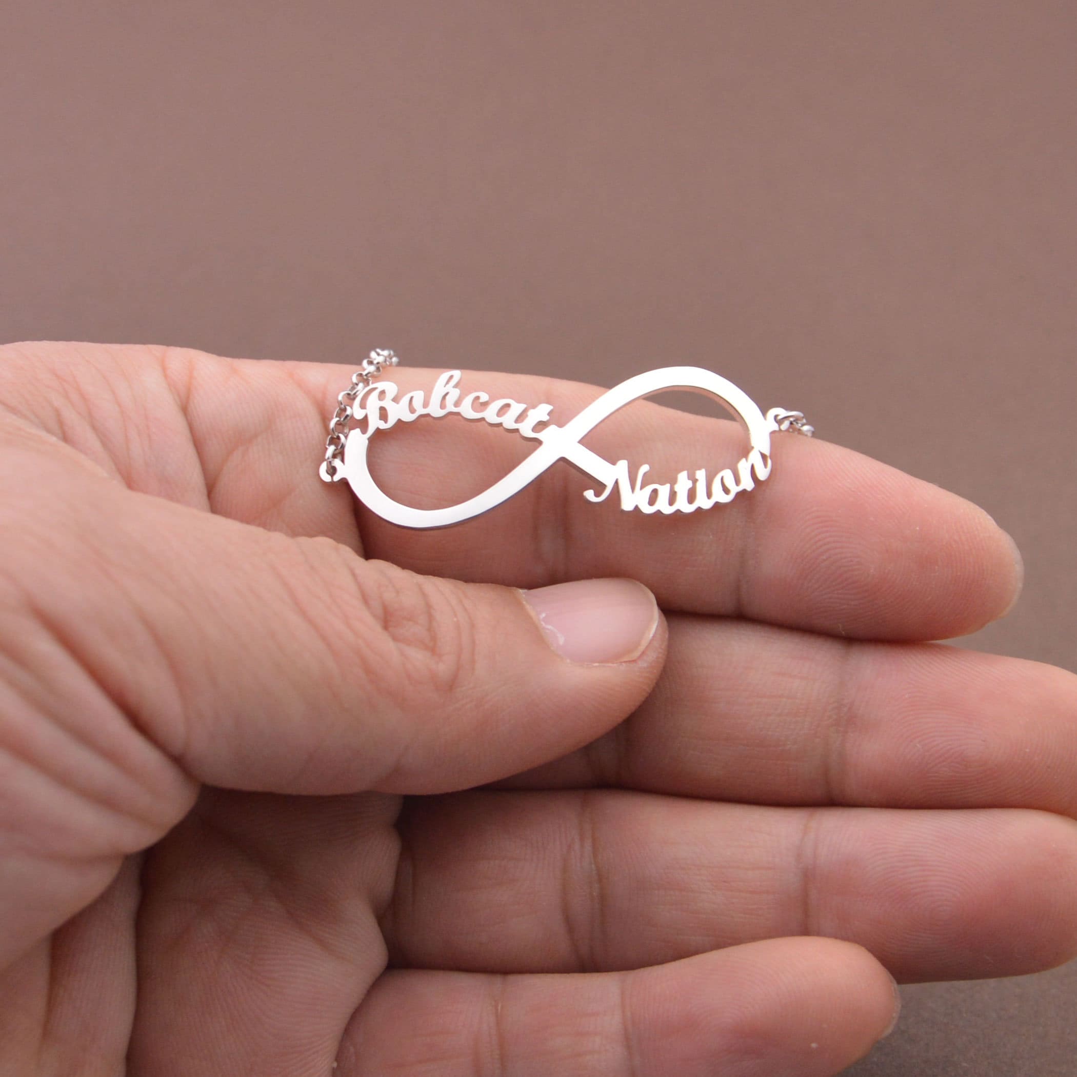 Infinity Name Bracelet-silver Infinity Bracelet-personalized