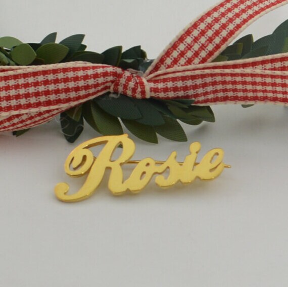 Gold Name PinPersonalized name pincustom wedding Etsy