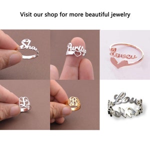 9 Band Puzzle Ring in Sterling Silber-beliebige Größe bestellen-Geschenk für Mama Bild 6