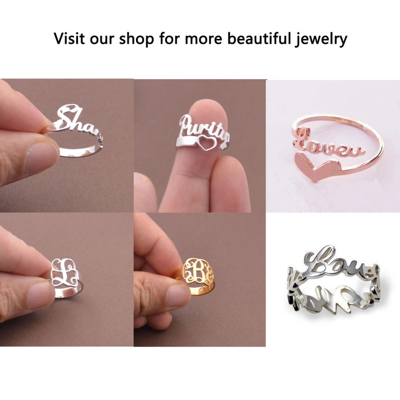 9 Band Puzzle Ring in Sterling Silber-beliebige Größe bestellen-Geschenk für Mama Bild 6