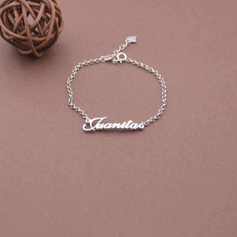 Personalized name bracelet-nameplate bracelet-women name jewelry-custom Christms gift,handmade jewelry image 6