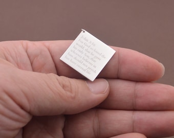 Aangepaste bijbelvers-ketting-sterlingzilveren bijbelketting-je kunt elk woord-cadeau voor iedereen bestellen