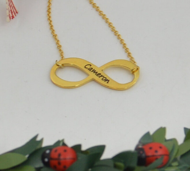 Custom infinity necklace,Couple/'s Infinity Necklace,Personalized gold name necklace,Engraved necklace,Custom Made with Any Name