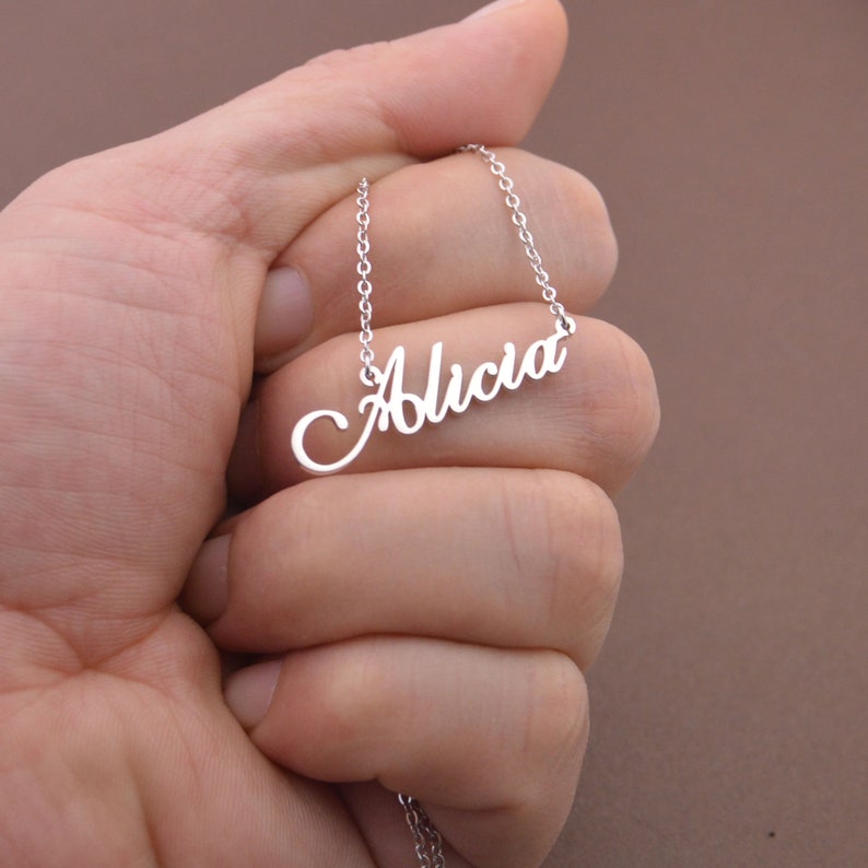 Custom Name necklace-name chain-Christmas gift for new friend,Teacher image 7