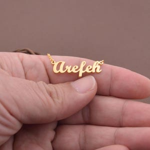 Name necklace gold-personalized Name necklace,necklace with any name-Bridesmaid gifts