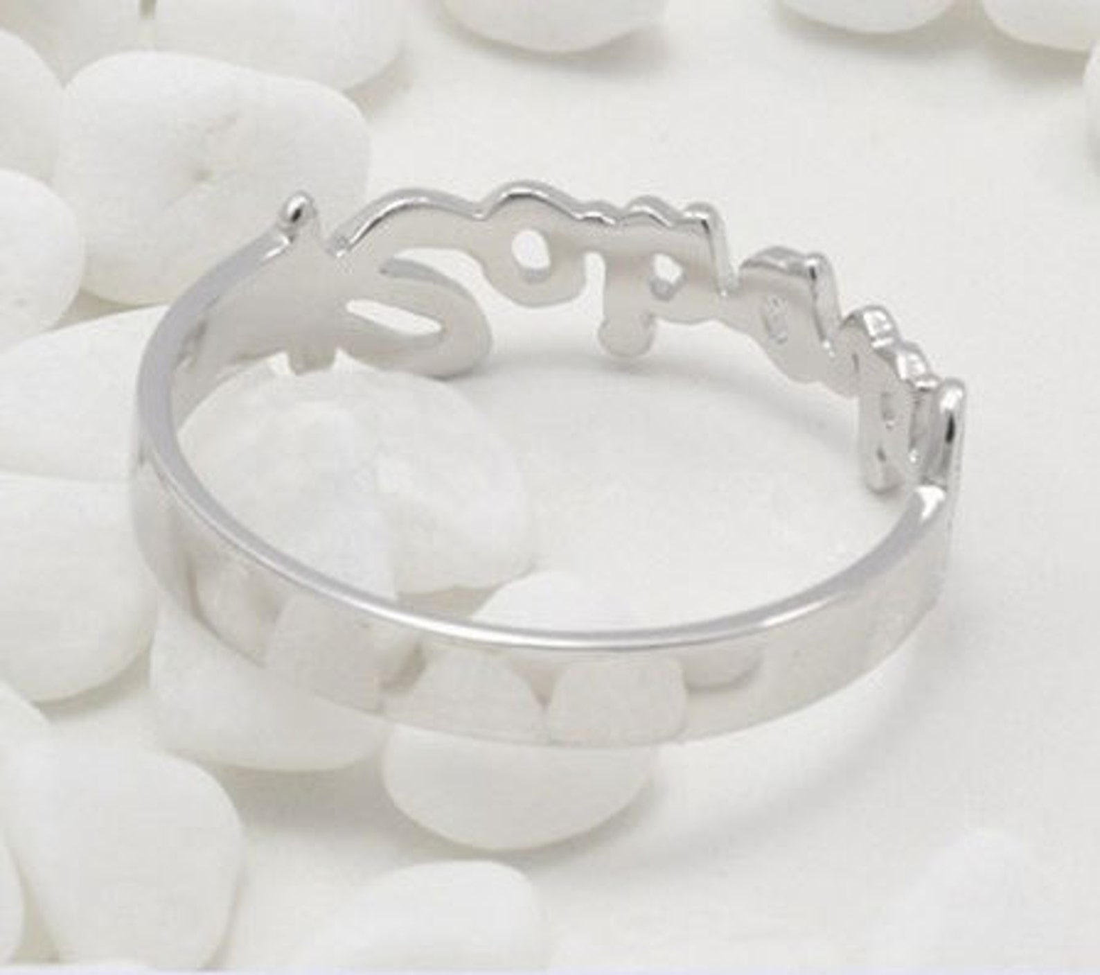 Customized Name Ring Sterling Silver Ring With Name of Your | Etsy