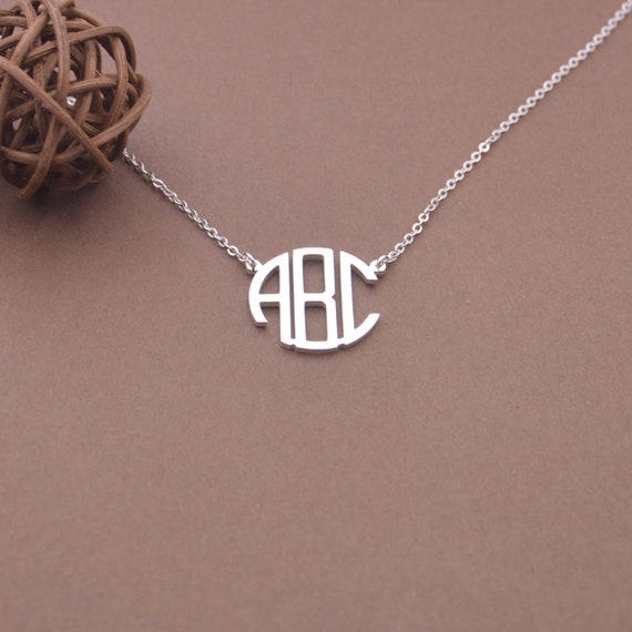 monogram bold necklace