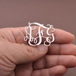 Custom Monogram Necklace-Monogram Pendant-Personalized Gifts For Best Friend