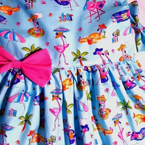 blue dress with pink flamingos Pink Flamingo Pattern Ankle-length Slip Dress , Flamingo Fan Gift, Flamingo Lover Navy Flamingo Maxi Dress Cute Summer Beach Flamingo Dress