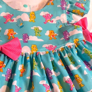 CARE BEARS Dress Baby Toddler Girls Dress Party Dress Girl Gift  3mo. & 6 mo.  Flutter or Sleeveless Birthday Party Dress 1st Birthday Dress