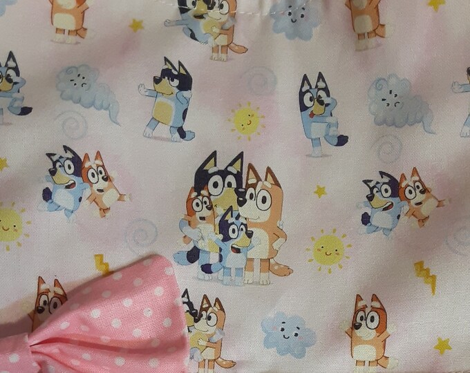BLUEY Dress PINK Bluey & Bingo Cartoon Family Lt.pink Bluey Birthday ...