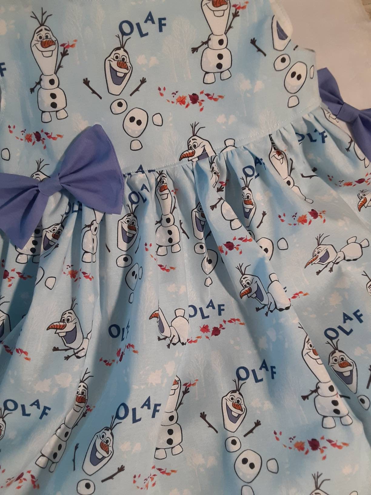 Frozen Olaf Dress 1st Birthday OLAF Party Dress Blue Disney Etsy