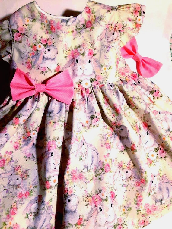 cream easter dress Cream Flowery Girl Dress- Kirsten and Kendall Pink / 7Y