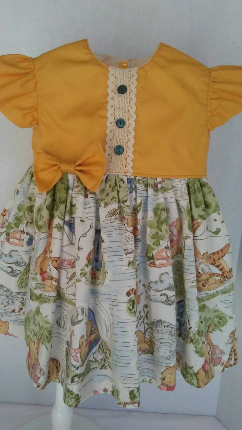 Winnie the Pooh Dress-disney Winnie and Friends Dress-baby | Etsy