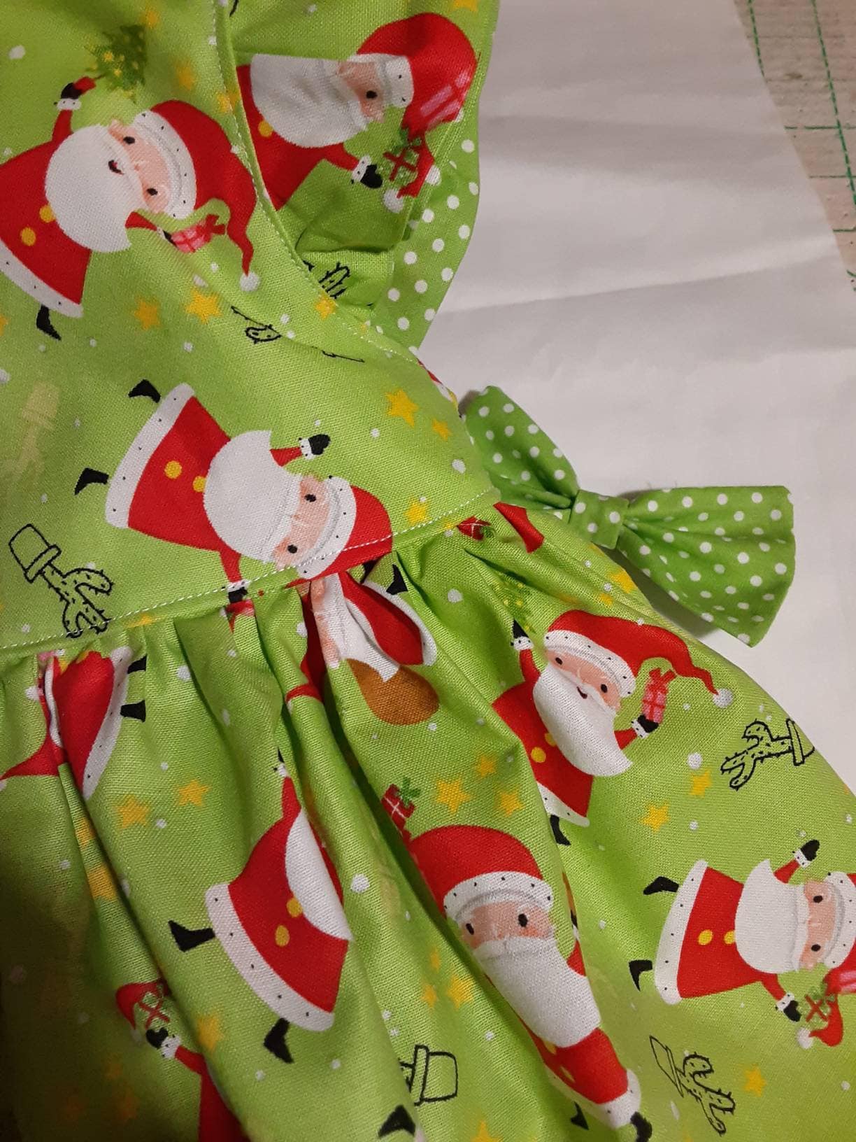 CHRISTMAS Santa Dress Santa W/cactus Christmas Dress Holiday Party Dress  Santa Photos Dress Happy Holiday Santa Christmas Dress USA Handmade - Etsy