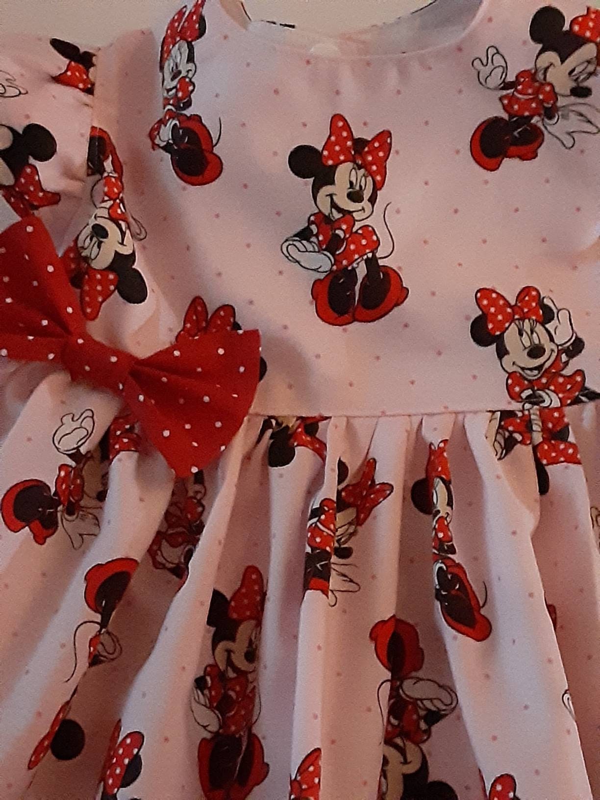Minnie Mouse Dress Pink Minnie Birthday Party Dress Minnie | Etsy