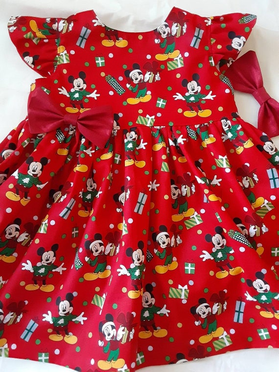 mickey mouse christmas dress