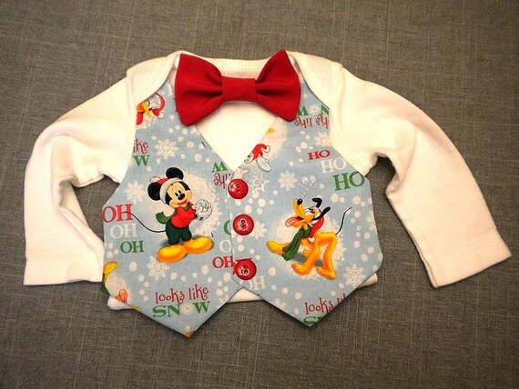 Baby Boy Christmas Outfit Suit Mickey 