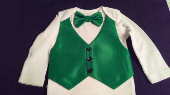 baby boy green suit