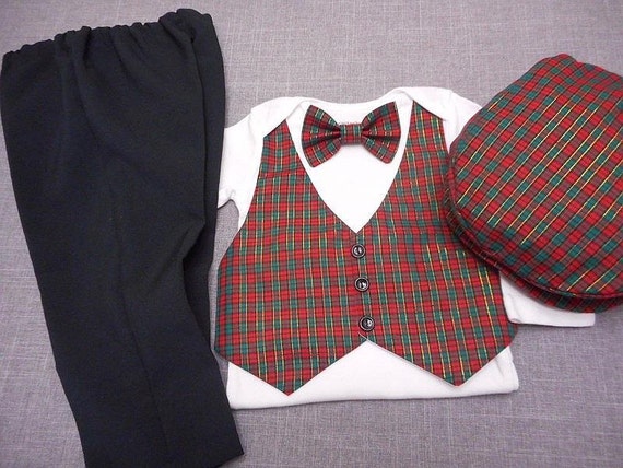 baby boy christmas outfit bow tie