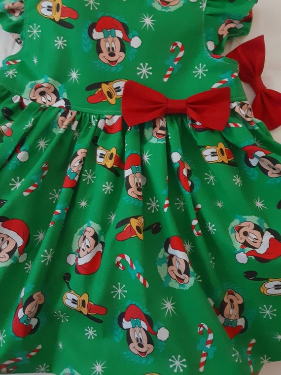 mickey mouse christmas dress