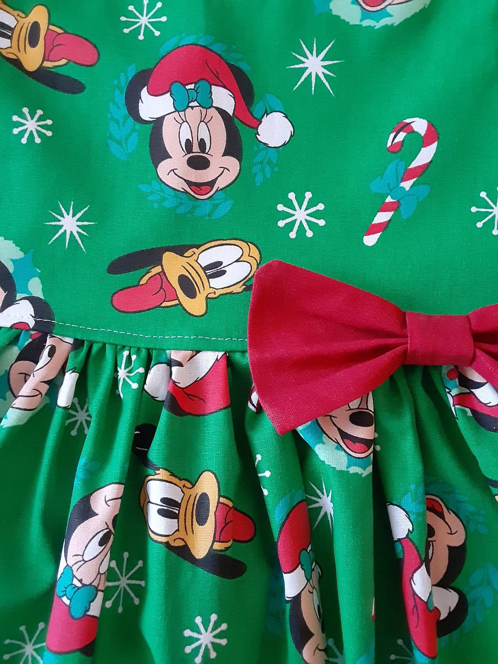 Mickey & Minnie Mouse Christmas Dress Mickey Minnie Dress Etsy
