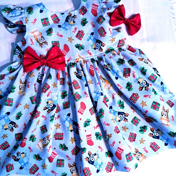 white christmas dresses Bluey Christmas dress