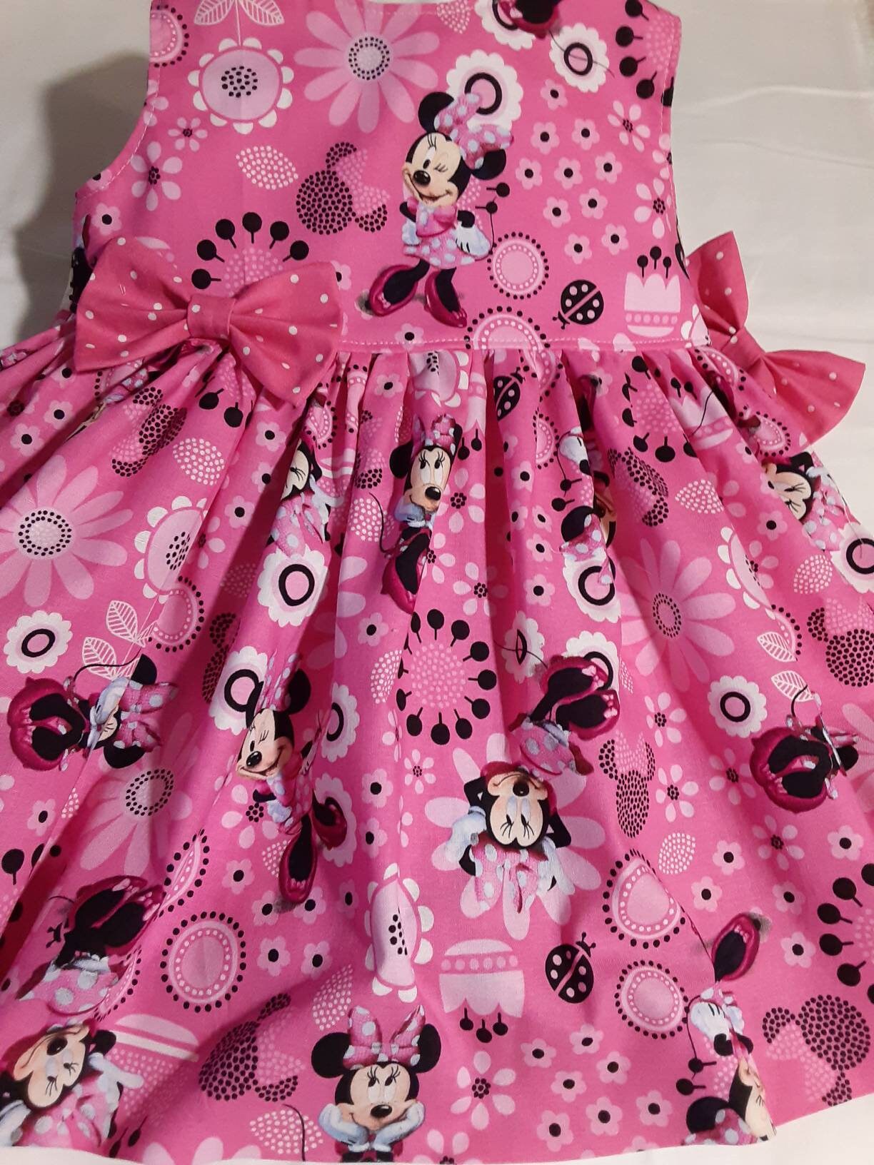 Minnie Mouse PINK Dress Pink Minnie Mouse Dress Birthday Party - Etsy